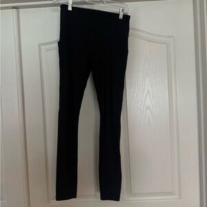 Athleta leggings black w pockets